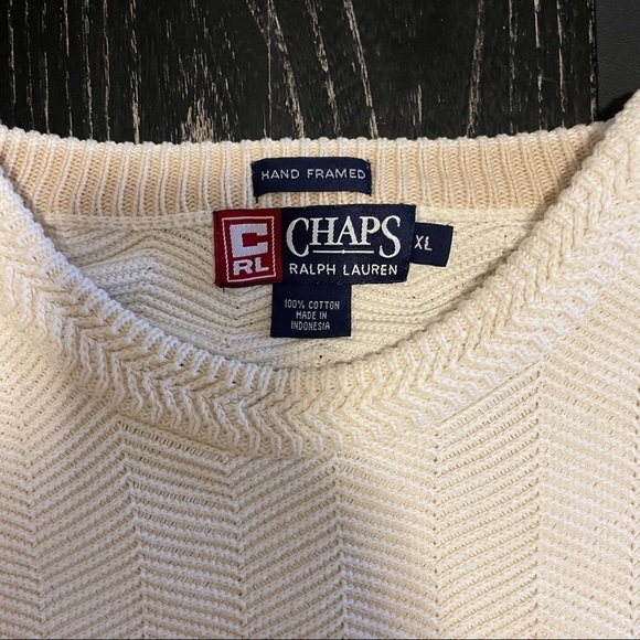 VTG Chaps Ralph Lauren hand frame cotton XL - Picture 7 of 9